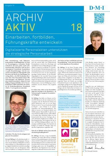 ArchivAktiv - Ausgabe 18 - DMI Archivierung