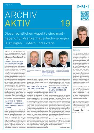 ArchivAktiv - Ausgabe 19 - DMI Archivierung