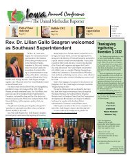to view the newsletter file - Iowa Annual Conference of The United ...