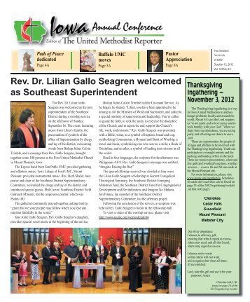 to view the newsletter file - Iowa Annual Conference of The United ...