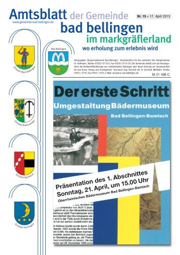 PrÃ¤sentation des 1. Abschnittes Sonntag, 21. April, um 15.00 Uhr