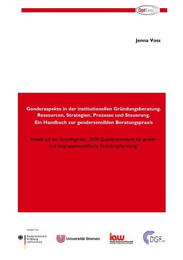 Handbuch zur gendersensiblen Beratungspraxis - Deutsches ...