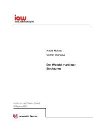 Der Wandel maritimer Strukturen - am Institut Arbeit und Wirtschaft ...