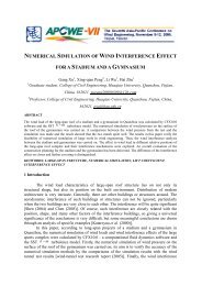 numerical simulation of wind interference effect for a stadium and a ...