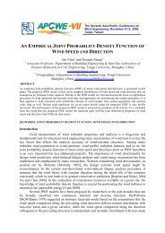 an empirical joint probability density function of wind speed and ...