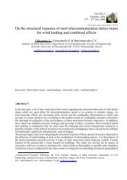 On the structural response of steel telecommunication lattice masts ...