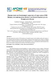 prediction of snowdrift around a cube using cfd model incorporating ...