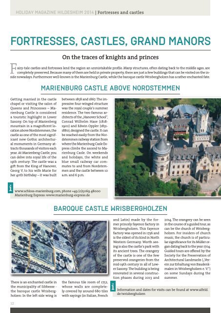 HOLIDAY MAGAZINE HILDESHEIM REGION - Hi-Reg