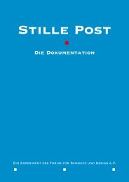 Stille Post - Gesamtdokumentation - Forum fÃ¼r Schmuck und Design ...