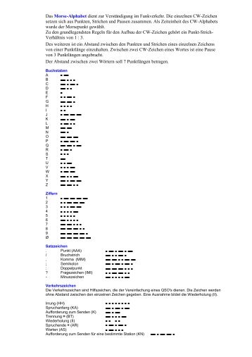 Morsealphabet