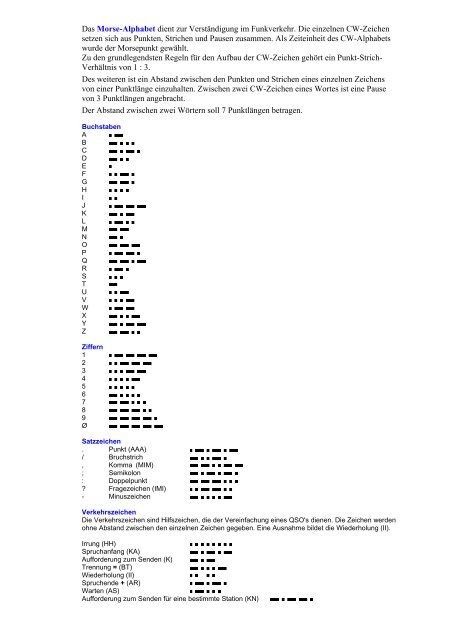 Morsealphabet