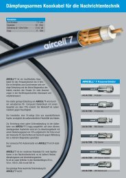 DÃ¤mpfungsarmes Koaxkabel fÃ¼r die Nachrichtentechnik - Ctz ...