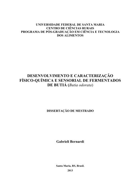 DESENVOLVIMENTO E CARACTERIZAÃ‡ÃƒO FÃSICO ... - UFSM