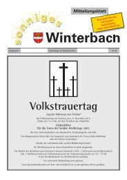 Mitteilungsblatt KW 46/2013 - Gemeinde Winterbach