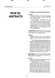 PALM OIL ABSTRACTS - PALMOILIS