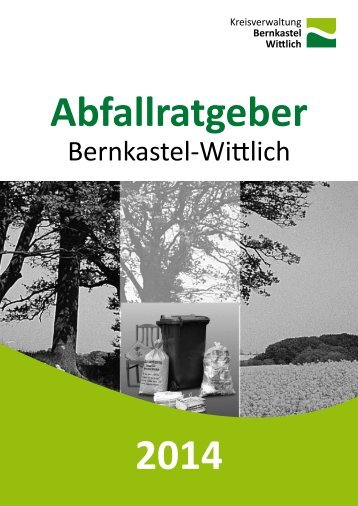 Abfallratgeber 2014 - Landkreis Bernkastel-Wittlich