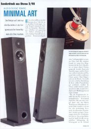 stereo german review «minimal Art - Audio Physic