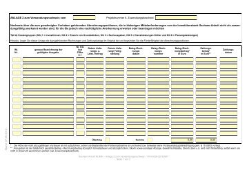 Anlage 2 zum Verwendungs- nachweis - Investitionsbank Sachsen ...