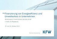 Beratertage 2012: PrÃ¤sentation Ute Hauptmann, KfW Bankengruppe