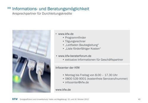Beratertage 2012: PrÃ¤sentation Ute Hauptmann, KfW Bankengruppe