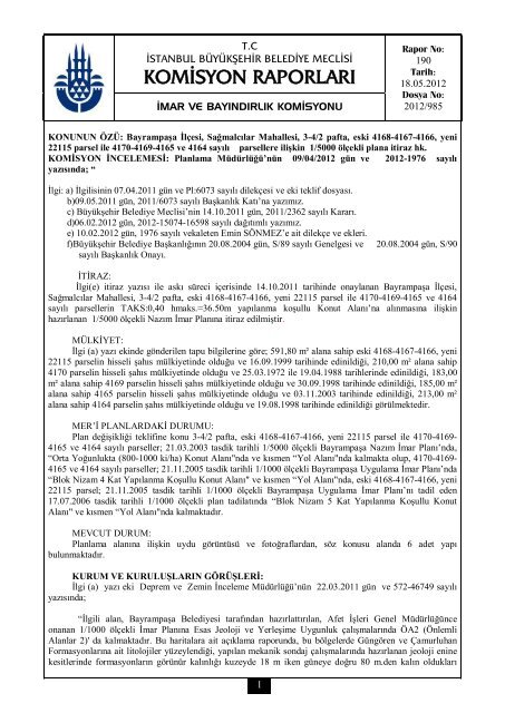 18 Maya S 2012 Mkr 2 A Stanbul Ba Ya Kaÿehir Belediyesi
