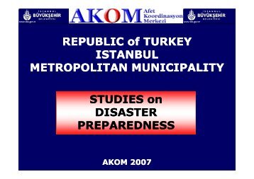 AKOM-STUDIES ON DISASTER PREPAREDNESS [Uyumluluk Modu]