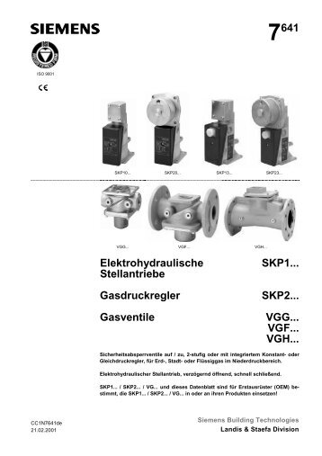 7641 Elektrohydraulische Stellantriebe Gasdruckregler ... - Herrmann