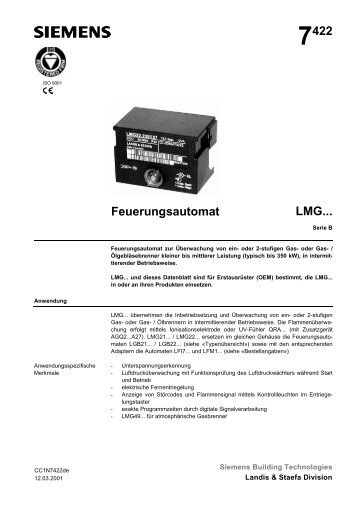 7422 Feuerungsautomat LMG...