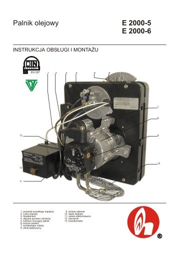 Palnik olejowy E 2000-5 E 2000-6 - Herrmann