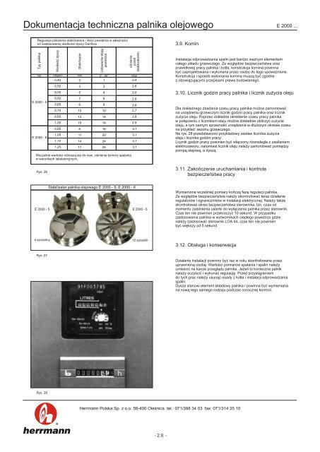 Palnik olejowy E 2000-5 E 2000-6 - Herrmann