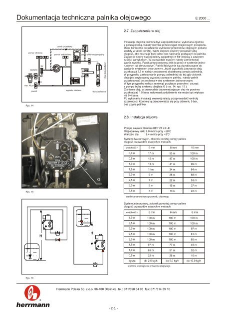 Palnik olejowy E 2000-5 E 2000-6 - Herrmann