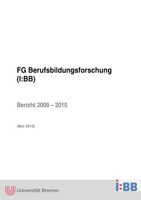 Jahresbericht 2009-2010 - FG Berufsbildungsforschung (i:BB ...