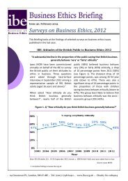Surveys on Business Ethics, 2012 - Institute of Business Ethics