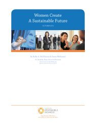 Women Create A Sustainable Future - Center for Responsible ...