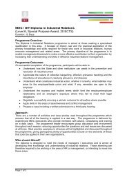 Diploma in Industrial Relations Brochure.pdf - IBEC Training and ...