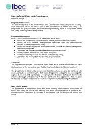 Safety Officer and Coordinator Brochure.pdf - IBEC Training and ...