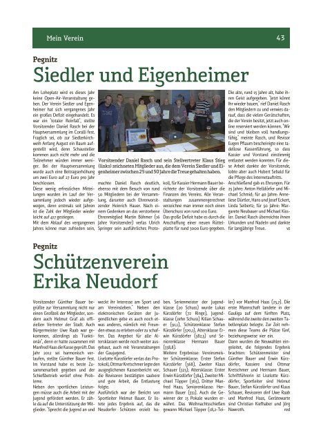 CSU-Ortsverband - Mein Verein - Nordbayerischer Kurier