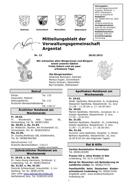Mitteilungsblatt vom 28.03.2013.pdf - bei der ...