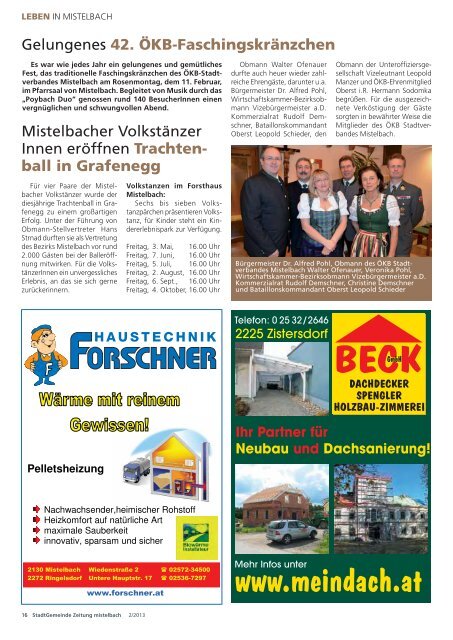 mistelbach - BÃ¼rgermeister Zeitung
