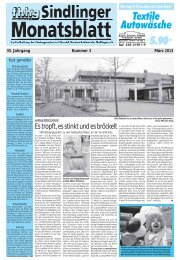 Sindlinger Monatsblatt MÃ¤rz 2013 - Sindlingen