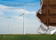 Elm Creek Wind Power Project - Iberdrola Renewables