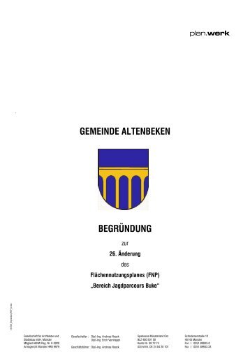 26. Ã„nderung FNP BegrÃ¼ndung - Gemeinde Altenbeken