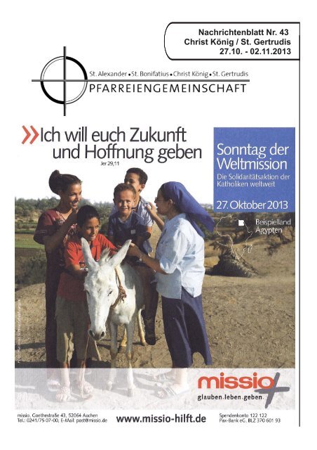 Ausgabe 2013_43.pdf - Pfarreiengemeinschaft Lingen-SÃ¼d