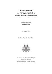 834k - Institut fÃ¼r Theoretische Physik der UniversitÃ¤t Stuttgart