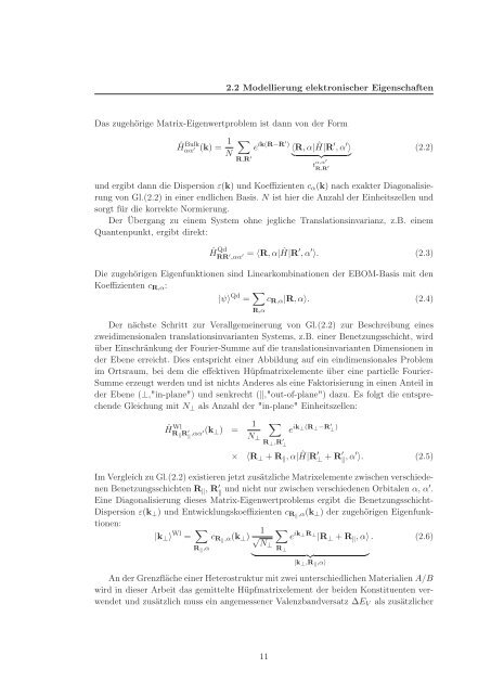 Tight-Binding-Theorie fÃ¼r optische und magnetische ... - E-LIB