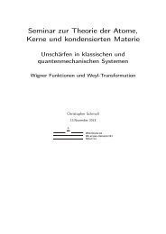 Seminar zur Theorie der Atome, Kerne und kondensierten Materie