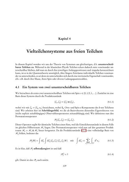 Quantentheorie II - FIAS