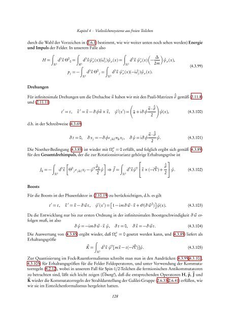 Quantentheorie II - FIAS