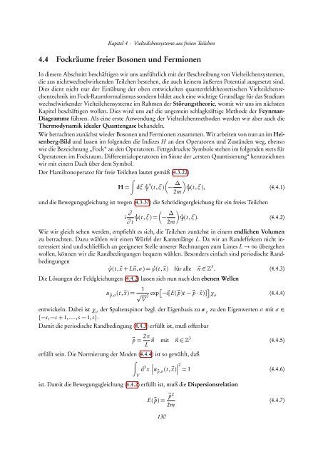 Quantentheorie II - FIAS