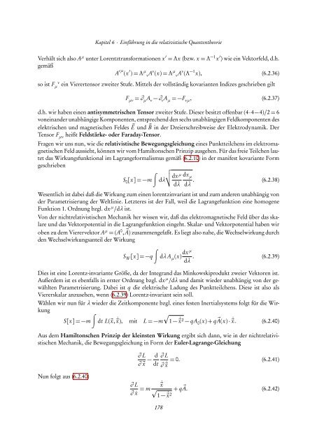 Quantentheorie II - FIAS